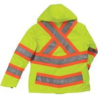 Manteau de s&eacute;curit&eacute; isolant et extensible pour femmes, Polyester, Jaune lime haute visibilit&eacute;, T-petit Seaboard Timber Mart