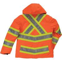 Manteau de s&eacute;curit&eacute; isolant et extensible pour femmes, Polyester, Orange haute visibilit&eacute;, T-petit Seaboard Timber Mart