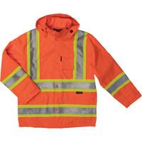 Manteau de s&eacute;curit&eacute; imperm&eacute;able en tissu ind&eacute;chirable Ripstop, Polyester, T-petit, Orange haute visibilit&eacute; Seaboard Timber Mart