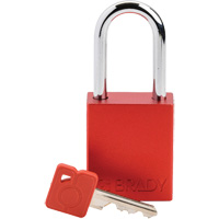 Lockout Padlock, Safety Padlock, Keyed Different, Aluminum, 1-1/2" Width Seaboard Timber Mart