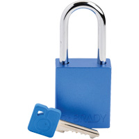 Lockout Padlock, Safety Padlock, Keyed Different, Aluminum, 1-1/2" Width Seaboard Timber Mart