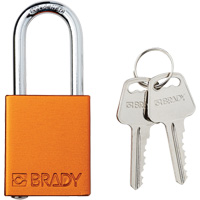 Lockout Padlock, Safety Padlock, Keyed Different, Aluminum, 1-1/2" Width Seaboard Timber Mart
