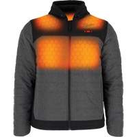 M12 Heated Quietshell Jacket with Battery, Men's, Small, Grey Seaboard Timber Mart