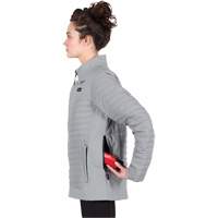 M12 Heated Axis Jacket with Battery, Women's, Small, Grey Seaboard Timber Mart