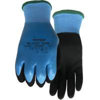 Stealth Black Ops Water-Resistant Gloves, Size Small, 15 Gauge, Rubber Latex Coated, Glass Fibre/Polyester Shell, ASTM ANSI Level A4 Seaboard Timber Mart
