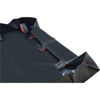 IBX Wall Pop-Up Berm, 268 US gal. Capacity, 6' W x 6' L x 12" H, Snap-Up Bracket Seaboard Timber Mart