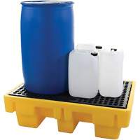2-Drum Spill Pallet, 61 US gal. Spill Capacity, 51.5" x 36" x 15" Seaboard Timber Mart