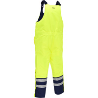 Bisley&reg; Extreme Cold Bib Overall, Polyester, Small, High Visibility Lime-Yellow Seaboard Timber Mart