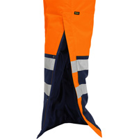 Bisley&reg; Extreme Cold Bib Overall, Polyester, Small, High Visibility Orange Seaboard Timber Mart