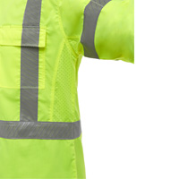 Bisley&reg; X-Back Long Sleeve Work Shirt with X-Airflow, Poly-Cotton, Small, High Visibility Lime-Yellow Seaboard Timber Mart