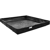 Spill Containment Berm, 179 US gal. Capacity, 6' W x 4' L x 1" H, L-Bracket Seaboard Timber Mart