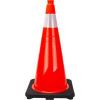 Premium Traffic Cone, 28", Orange, 4" Reflective Collar(s) Seaboard Timber Mart