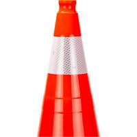 Premium Traffic Cone, 28", Orange, 4" Reflective Collar(s) Seaboard Timber Mart
