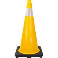 Premium Traffic Cone, 28", Yellow, 4" Reflective Collar(s) Seaboard Timber Mart