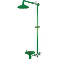 Laboratory Combination Shower with Open ABS Bowl, Wall-Mount Seaboard Timber Mart