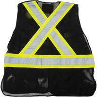 CSA Compliant Surveyor Vest, Black, Medium, Polyester Seaboard Timber Mart