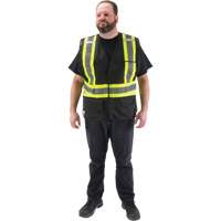 CSA Compliant Surveyor Vest, Black, Medium, Polyester Seaboard Timber Mart