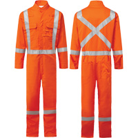 Bizflame&reg; 88/12 Iona 7 oz. FR510 FR Coverall, Size 36, Orange Seaboard Timber Mart