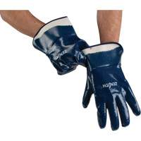 Gants &agrave; poignet de s&eacute;curit&eacute; de poids lourd, 11/2T-Grand, R&ecirc;vetement Nitrile, Enveloppe en Coton Seaboard Timber Mart