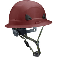 Casque Fibre Metal de style escalade avec bordure compl&egrave;te, R&eacute;pond aux normes CSA type 2, Suspension Rochet, Non ventil&eacute; Seaboard Timber Mart