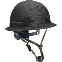 Casque Fibre Metal de style escalade avec bordure compl&egrave;te, R&eacute;pond aux normes CSA type 2, Suspension Rochet, Ventil&eacute; Seaboard Timber Mart