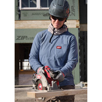 GRIDIRON Long Sleeve Pocket T-Shirt, Women's, X-Small, Blue Seaboard Timber Mart