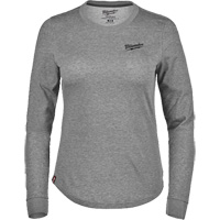FREEFLEX Long-Sleeve Hybrid T-Shirt, Women's, X-Small, Grey Seaboard Timber Mart