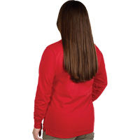 GRIDIRON Long Sleeve Logo T-Shirt, Women's, X-Small, Red Seaboard Timber Mart