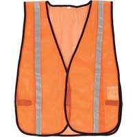 Veste de s&eacute;curit&eacute; &agrave; mailles compacte, Orange haute visibilit&eacute;, Polyester Seaboard Timber Mart