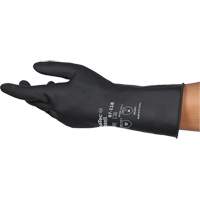 Gants r&eacute;sistants aux produits chimiques AlphaTec 87-118, Taille Petit/7, 12,6" lo, Latex de caoutchouc, Doublure en Coton, 31-mil Seaboard Timber Mart