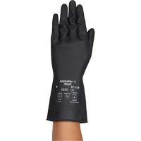 Gants r&eacute;sistants aux produits chimiques AlphaTec 87-118, Taille Petit/7, 12,6" lo, Latex de caoutchouc, Doublure en Coton, 31-mil Seaboard Timber Mart