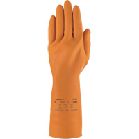 Gants robustes r&eacute;sistants aux produits chimiques AlphaTec 87-208, Taille 7, 12,8" lo, Latex de caoutchouc, Doublure en Coton/Ouat&eacute;e, 29,5 mils Seaboard Timber Mart