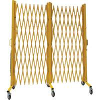 Expandable Barrier, 84" H x 20' L, Yellow Seaboard Timber Mart