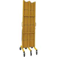 Expandable Barrier, 84" H x 20' L, Yellow Seaboard Timber Mart