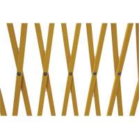 Expandable Barrier, 84" H x 20' L, Yellow Seaboard Timber Mart