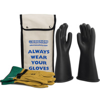 Ensemble de gants en caoutchouc pour l'&eacute;lectricit&eacute; de classe 1, 8, 14" lo, 37 cal/cm², NFPA 70E Seaboard Timber Mart
