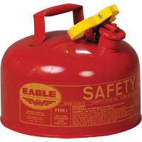 Safety Can for Flammables, Type I, Galvanized Steel, 2 US gal., Red, FM Approved/UL/ULC Listed Seaboard Timber Mart