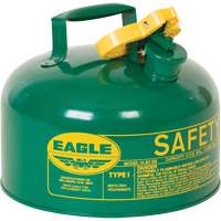 Safety Can for Combustibles, Type I, Galvanized Steel, 2 US gal., Green, FM Approved/UL/ULC Listed Seaboard Timber Mart