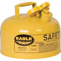 Safety Can for Diesel, Type I, Galvanized Steel, 2 US gal., Yellow, FM Approved/UL/ULC Listed Seaboard Timber Mart