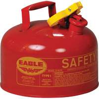 Safety Can for Flammables, Type I, Galvanized Steel, 2.5 US gal., Red, FM Approved/UL/ULC Listed Seaboard Timber Mart