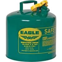 Safety Can for Combustibles, Type I, Galvanized Steel, 5 US gal., Green, FM Approved/UL/ULC Listed Seaboard Timber Mart