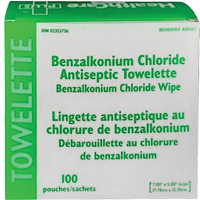 BZK Benzalkonium Chloride Towelette, Towelette, Antiseptic Seaboard Timber Mart