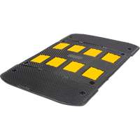 Speed Hump with End Caps, Rubber, 3' L x 40" W x 2" H Seaboard Timber Mart