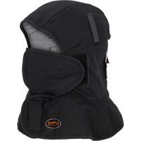 Doublure matelass&eacute;e ignifug&eacute;e Pioneer 765A pour casque de s&eacute;curit&eacute; avec un long cou et embout buccal amovible, Noir/Gris, Coton/FR-Tech/Modacrylique/Nylon Seaboard Timber Mart