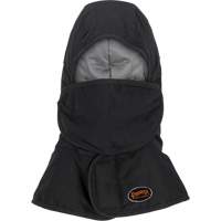 Doublure matelass&eacute;e ignifug&eacute;e Pioneer 765A pour casque de s&eacute;curit&eacute; avec un long cou et embout buccal amovible, Noir/Gris, Coton/FR-Tech/Modacrylique/Nylon Seaboard Timber Mart