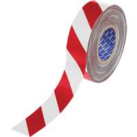 ToughStripe&reg; Max Floor Marking Tape, 2" x 100', Polyester, Red and White Seaboard Timber Mart