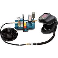 1-Worker DEFENDER Supplied Air Shield & Flip-Front Welding Helmet System Seaboard Timber Mart