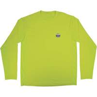Chemise de refroidissement &agrave; manches longues avec protection solaire et UV Chill-Its 6689, Jaune lime haute visibilit&eacute;, Petit Seaboard Timber Mart