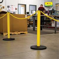 Industrial Stanchion Kit with Plastic Chain, 37" High, Red Seaboard Timber Mart