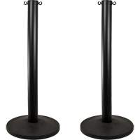 Industrial Stanchion, 37" High, Black Seaboard Timber Mart